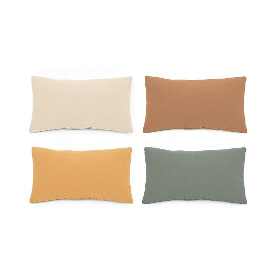 Mušelínový polštářek Ourbaby 20x35 cm - hořčicový