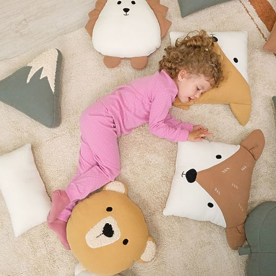 Mušelínový polštářek Ourbaby 20x35 cm - zelený