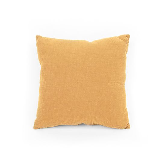 Mušelínový polštářek Ourbaby 40x40 cm - hořčicový