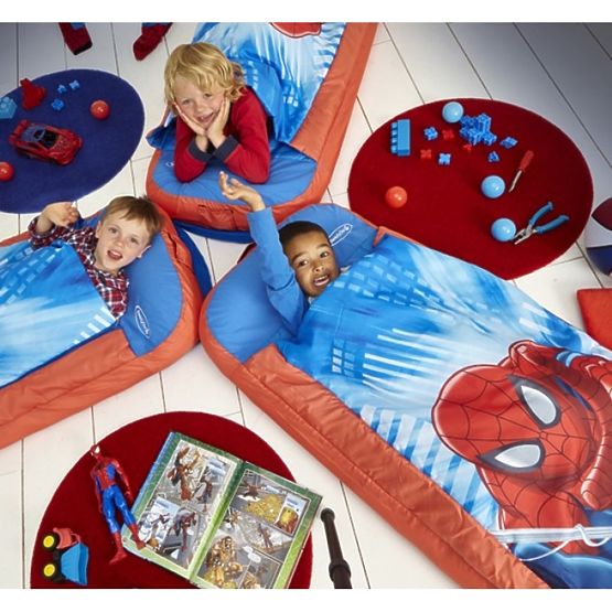 Nafukovací dětská postel 2v1 - Spider-Man