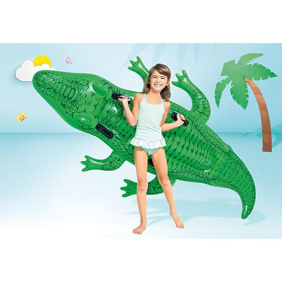 Nafukovací krokodýl matrace na plavání s úchyty 203x114 cm INTEX 58562