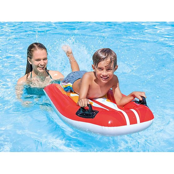 Nafukovací plavecká deska s úchyty pro děti červená INTEX 58165 RED