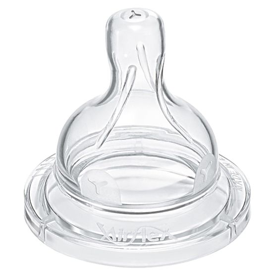 Náhradní dudlík Avent Classic+ průsek Y 2 ks Transparentní