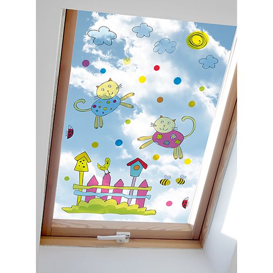 Nálepky na okno - Kocouři - 0,3 m2