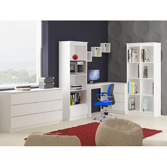 NÁSTĚNNÁ POLICE K 25x25cm SADA 3ks BÍLÁ