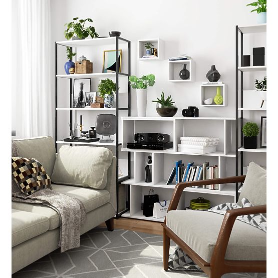 NÁSTĚNNÁ POLICE K 25x25cm SADA 3ks BÍLÁ