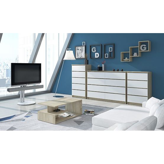 NÁSTĚNNÁ POLICE K 25x25cm SADA 3ks DUB SONOMA