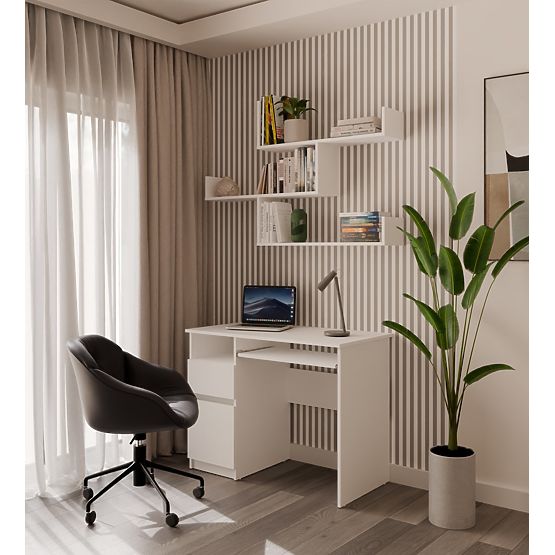 Nástěnné Police KOBI Do Obývacího Pokoje BÍLÁ