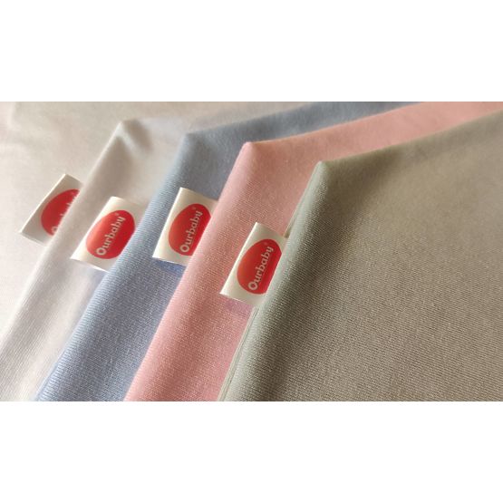 Nepromokavé bavlněné prostěradlo - růžové 160 x 80 cm