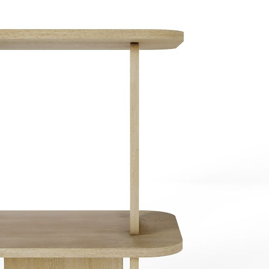 Nízký regál Tulumo, zaoblený, Dub Cremona Torro