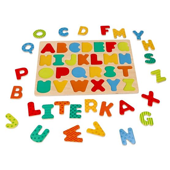Nové dřevěné puzzle Abeceda - skládačka s písmenky