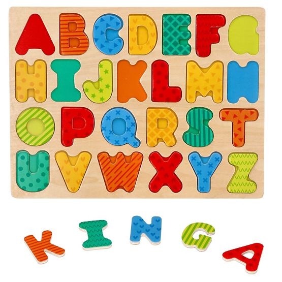 Nové dřevěné puzzle Abeceda - skládačka s písmenky