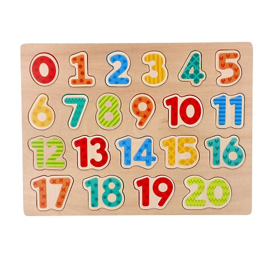 Nové dřevěné puzzle číslice - skládačka