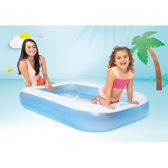 Obdélníkový dětský bazén - 166 x 100 cm / modrý