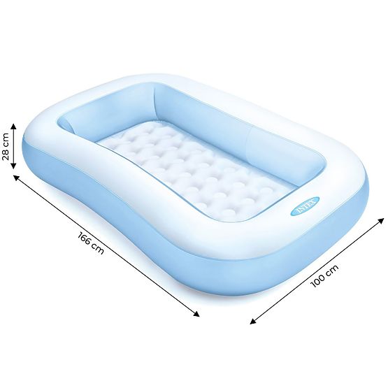 Obdélníkový dětský bazén - 166 x 100 cm / modrý