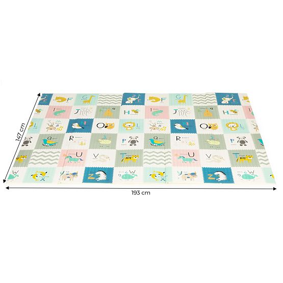 Oboustranná skládací pěnová vzdělávací podložka velká taška ECOTOYS