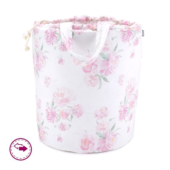 Oboustranný koš na hračky Pivoňky