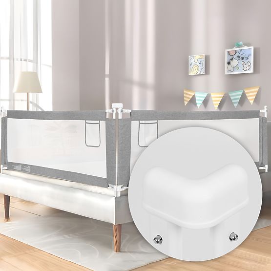 Ochranná zábrana na postel 150 cm ochrana pro děti ECOTOYS