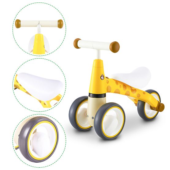 Odrážedlo Mini Žirafa - žluté