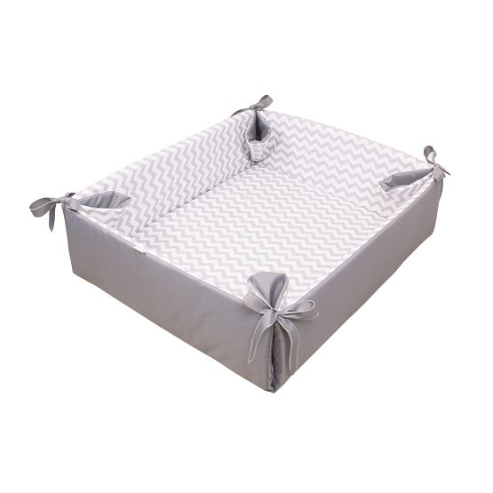 Ohrádka/hrací deka Cik-Cak šedá