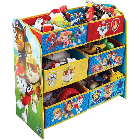 Organizér na hračky s boxy - Tlapková patrola