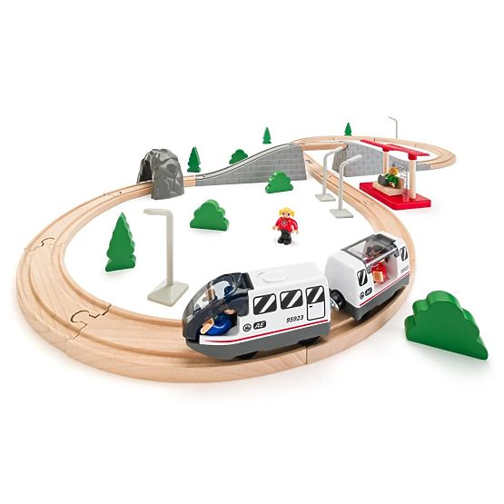 Osmička - dřevěná vláčkodráha s mostem 45 prvků