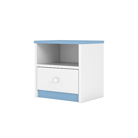 Ourbaby dětský noční stolek - modro-bílý