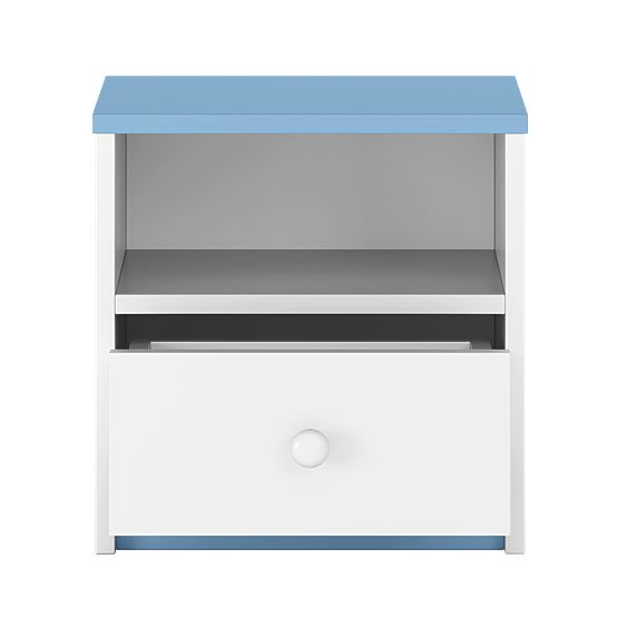 Ourbaby dětský noční stolek - modro-bílý