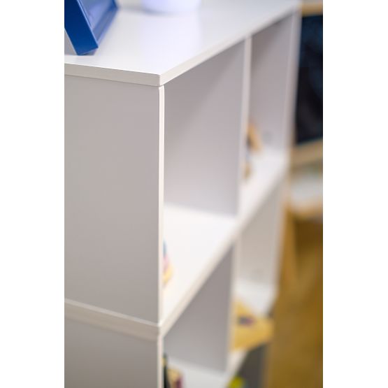 Ourbaby - Dětský regálový systém 3v1 - bílá-šedá