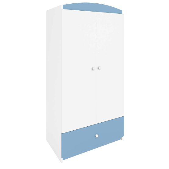 Ourbaby šatní skříň - modro-bílá
