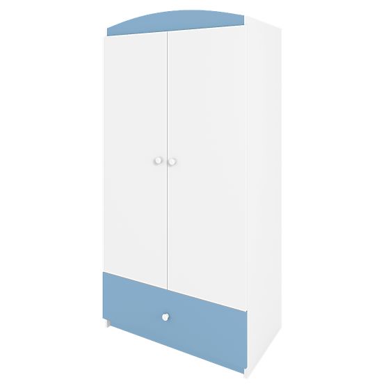 Ourbaby šatní skříň - modro-bílá