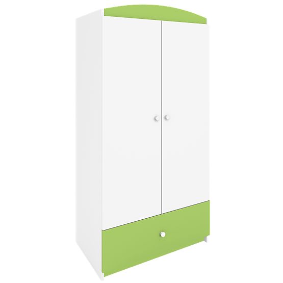Ourbaby šatní skříň - zeleno-bílá