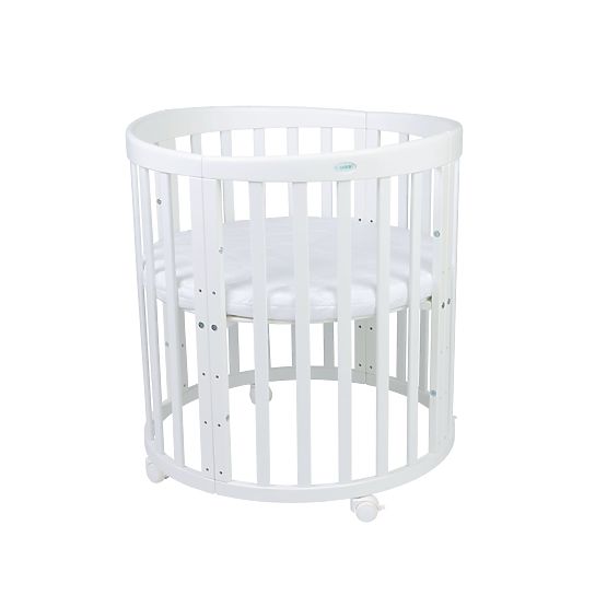 Oválná rostoucí postýlka Ruby 7v1 PLUS - bílá