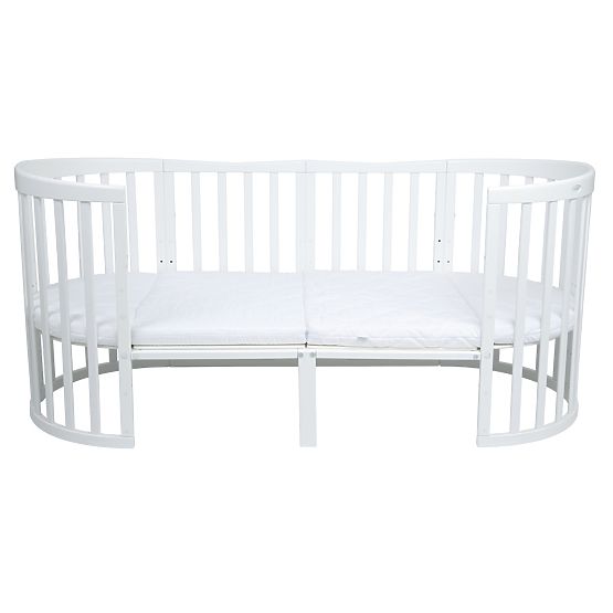 Oválná rostoucí postýlka Ruby 7v1 PLUS - bílá