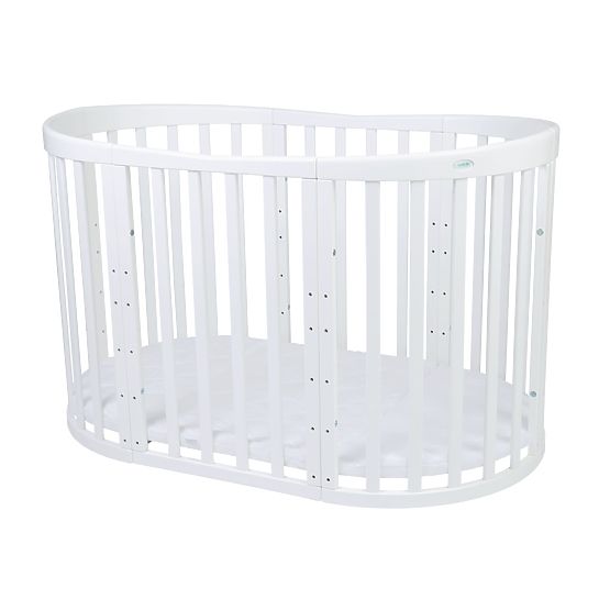 Oválná rostoucí postýlka Ruby 7v1 PLUS - bílá