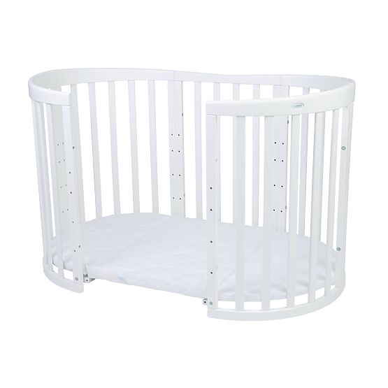 Oválná rostoucí postýlka Ruby 7v1 PLUS - bílá