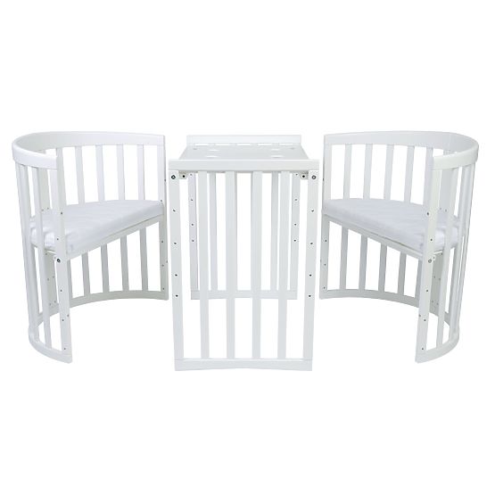 Oválná rostoucí postýlka Ruby 7v1 PLUS - bílá