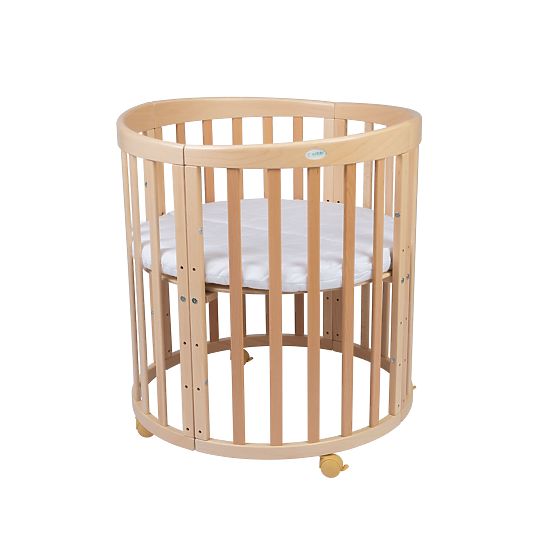 Oválná roustoucí postýlka Ruby 7v1 - přírodní