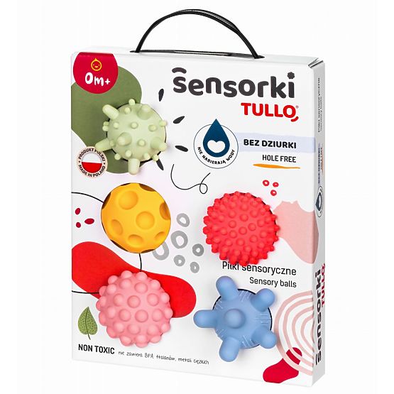 PASTELOVÉ Senzorické Míčky - 5 míčků bez otvorů