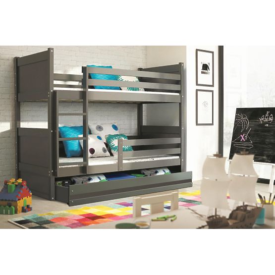 Patrová postel Rocky - šedá - různé barvy