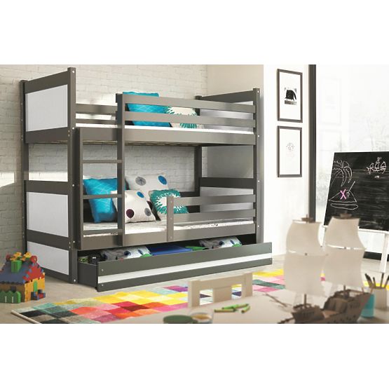 Patrová postel Rocky - šedá - různé barvy