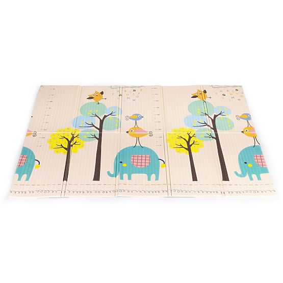 Pěnová podložka pro děti 200x150 cm vzdělávací oboustranná skládací měřítko růstu abeceda ECOTOYS