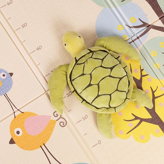 Pěnová podložka pro děti 200x150 cm vzdělávací oboustranná skládací měřítko růstu abeceda ECOTOYS