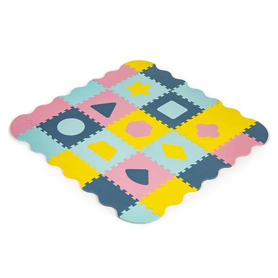 Pěnová podložka - puzzle pastelové barvy
