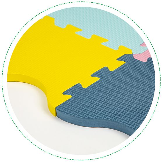 Pěnová podložka - puzzle pastelové barvy