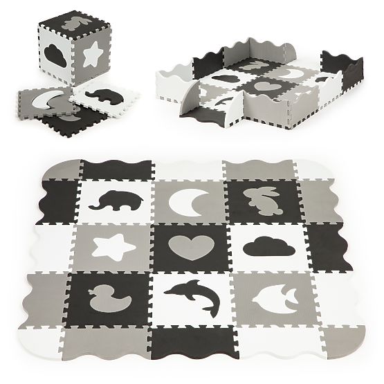 Pěnová podložka s ohrádkou puzzle suchý bazén 25ks ECOTOYS
