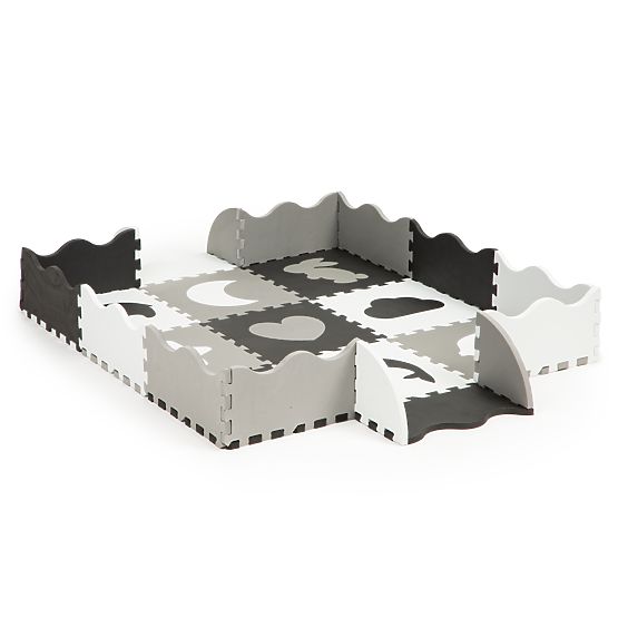 Pěnová podložka s ohrádkou puzzle suchý bazén 25ks ECOTOYS