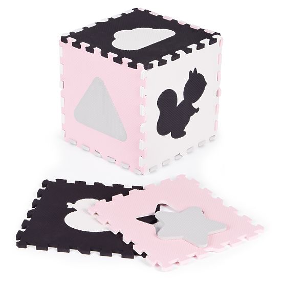 Pěnová podložka s ohrádkou puzzle suchý bazén 36 prvků ECOTOYS