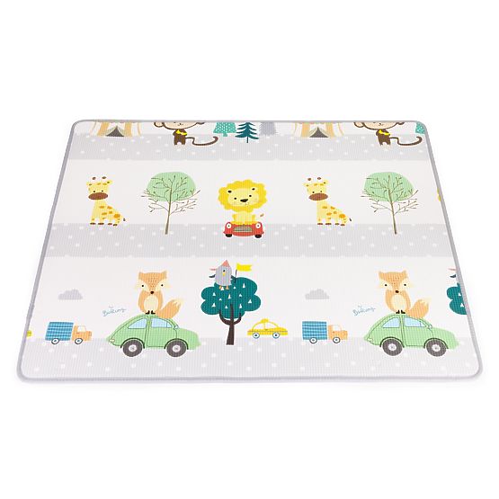 Pěnová vzdělávací oboustranná rolovací podložka s abecedou ECOTOYS pro děti