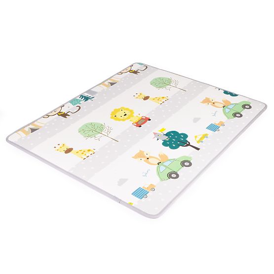 Pěnová vzdělávací oboustranná rolovací podložka s abecedou ECOTOYS pro děti